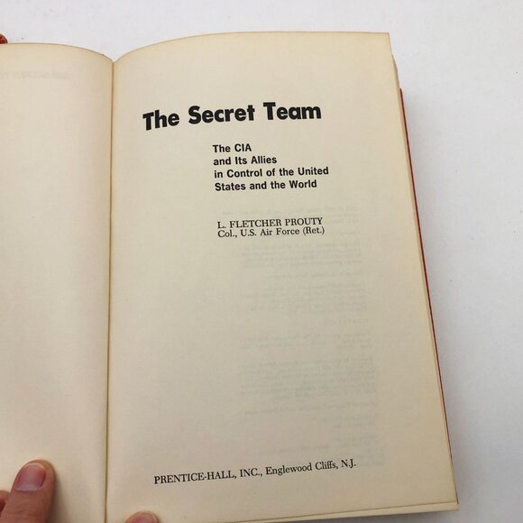 The Secrete Team L F Prouty HBDC 1973 First Edition 2nd Printing - Picture 7 of 12